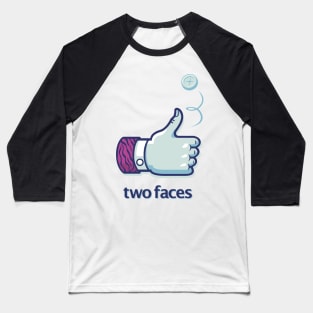 Two Face Baseball T-Shirt